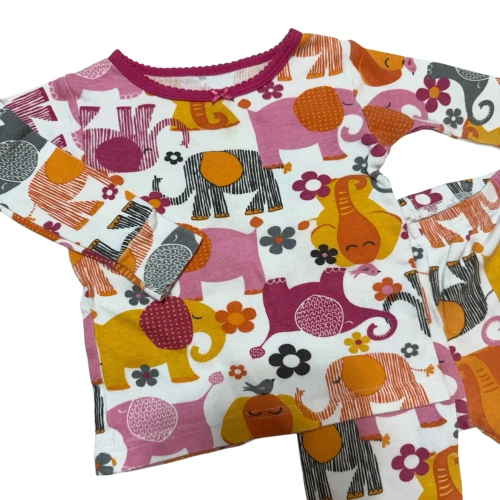Carters Pajamas 2 Piece Matching Set Baby Girl 12 Months - Picture 2 of 3